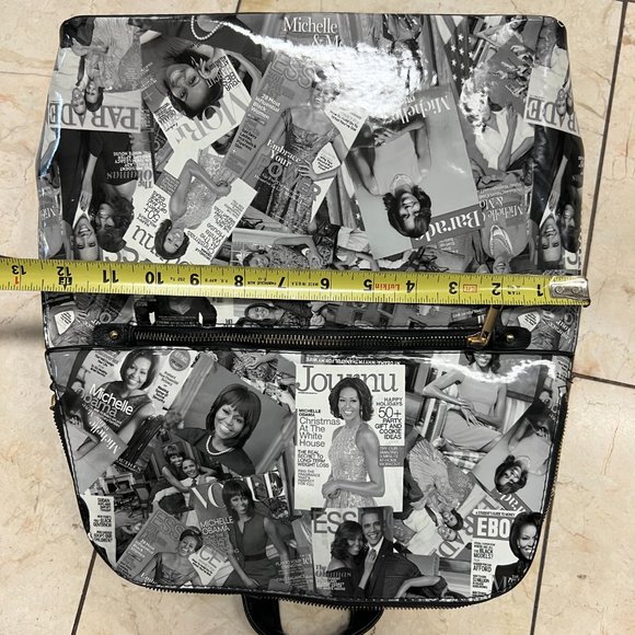 Michelle Obama Magazine Cover Collage Women\'s Backpack Bag main image 10